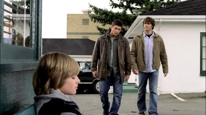 Dean and Sam walk towards Michael, who couldn't protect his little brother.
