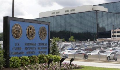 This is a view of NSA from one of it's many, many parking lots.