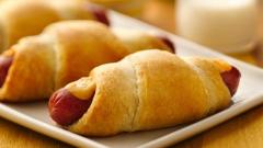 Pillsbury's Pigs in a blanket call for crescent rolls.