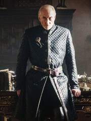 Tywin Lannister is a formidable presence.