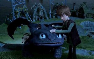Toothless is afraid of lightening.