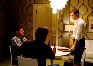 Henry Winchester talks with his grandsons Dean and Sam.