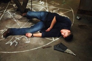 Dean is badly beaten up.