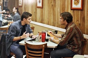 Dean and Sam argue over dinner.