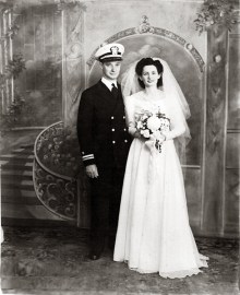 My mother and father were married during World War II.
