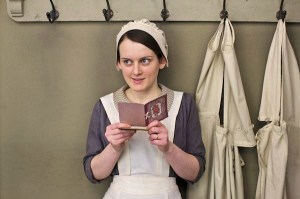 Daisy reads a Valentine for a secret admirer.