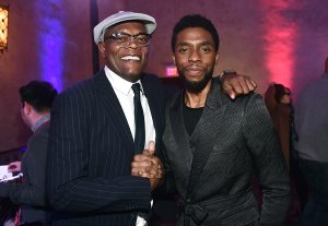 Samuel B. Jackson and Chadwick Boseman