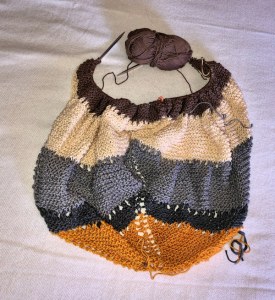 Lion Brand's Coffee Shawl Wrap.