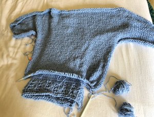 My boxy t shirt top as it looked last week.