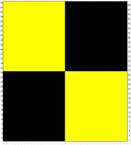 Nautical signal flag Lima design